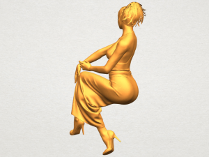 naked girl h09 3D-Druckmodell