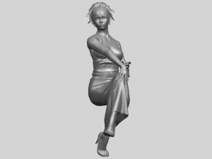 naked girl h09 3D-Druckmodell