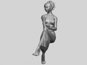 naked girl h09 3D-Druckmodell