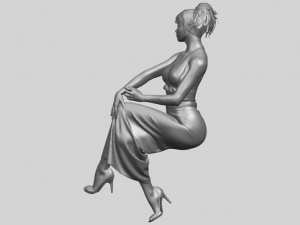 naked girl h09 3D-Druckmodell