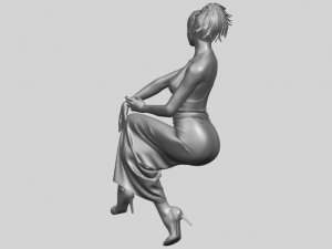 naked girl h09 3D-Druckmodell