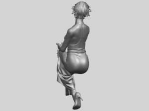 naked girl h09 3D-Druckmodell