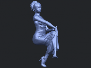 naked girl h09 3D-Druckmodell