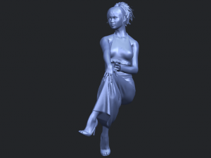 naked girl h09 3D-Druckmodell