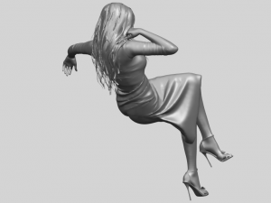 naked girl i01 Modèles 3D en vedette