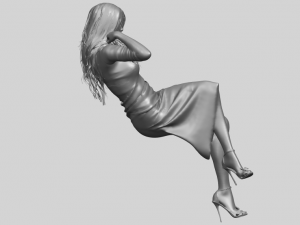 naked girl i01 Modèles 3D en vedette