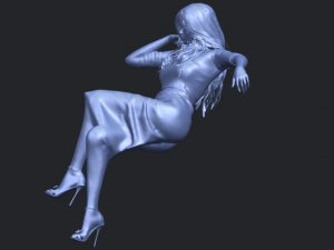 naked girl i01 Modèles 3D en vedette