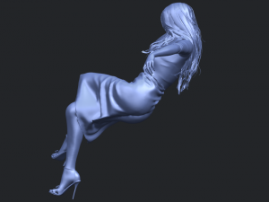 naked girl i01 Modèles 3D en vedette
