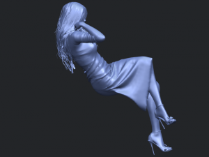 naked girl i01 Modèles 3D en vedette