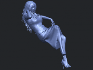 naked girl i01 Modèles 3D en vedette