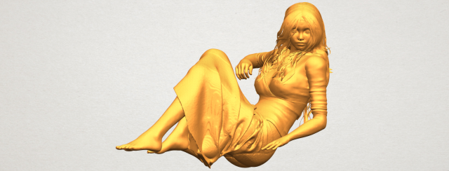 naked girl i03 3D Принт Модель .c4d .max .obj .3ds .fbx .stl .blend 