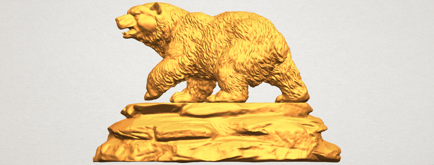 bear 01 3D Print Model .c4d .max .obj .3ds .fbx .stl .blend 
