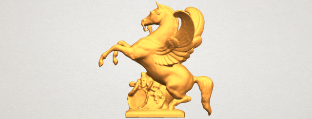 horse 07 pegasus02 3D Принт Модель .c4d .max .obj .3ds .fbx .stl .blend 