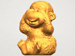 monkey a03 Modelo de Impressão 3D