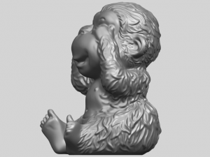 monkey a03 Modelo de Impressão 3D