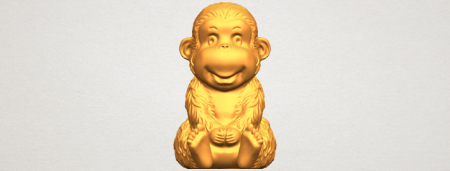 monkey a01 3D-Druckmodell .c4d .max .obj .3ds .fbx .stl .blend 