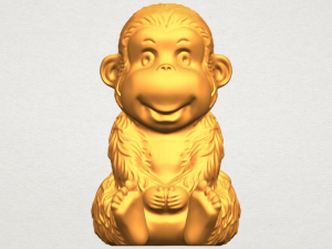 monkey a01 3D Print Model