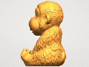 monkey a01 3D Print Model
