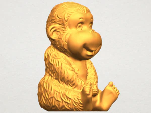 monkey a01 3D Print Model