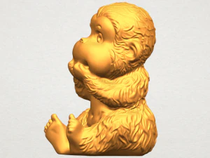 monkey a04 3D Print Model