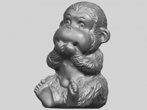 monkey a04 3Dプリントモデル