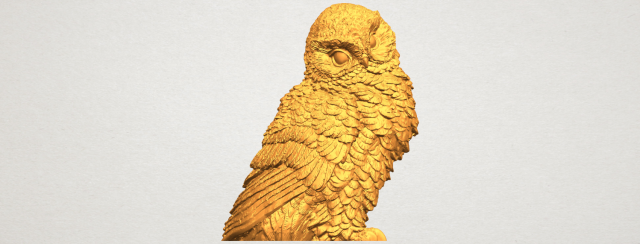 owl 04 Modelo de Impressão 3D .c4d .max .obj .3ds .fbx .stl .blend 
