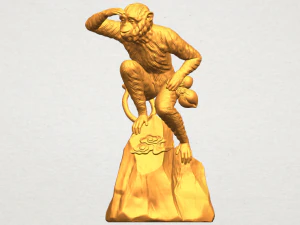 scimmia a06 Modello di stampa 3D