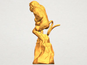 scimmia a06 Modello di stampa 3D