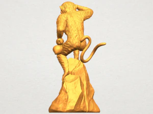 scimmia a06 Modello di stampa 3D