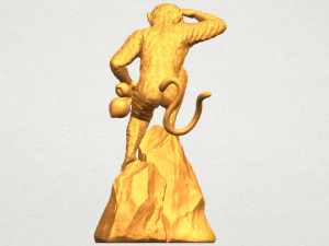 scimmia a06 Modello di stampa 3D