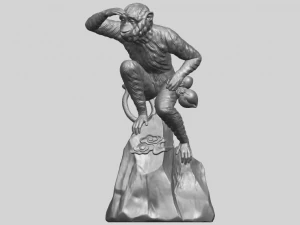 scimmia a06 Modello di stampa 3D