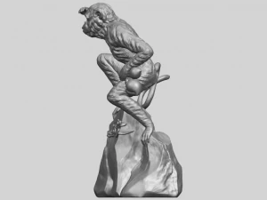 scimmia a06 Modello di stampa 3D