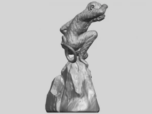 scimmia a06 Modello di stampa 3D