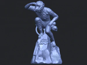 scimmia a06 Modello di stampa 3D