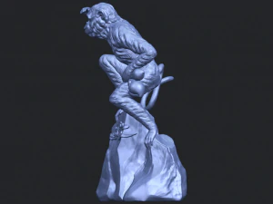 scimmia a06 Modello di stampa 3D