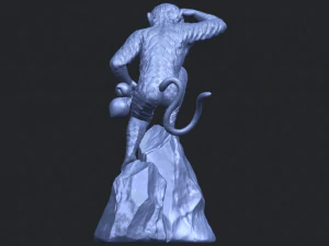 scimmia a06 Modello di stampa 3D