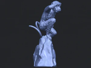 scimmia a06 Modello di stampa 3D