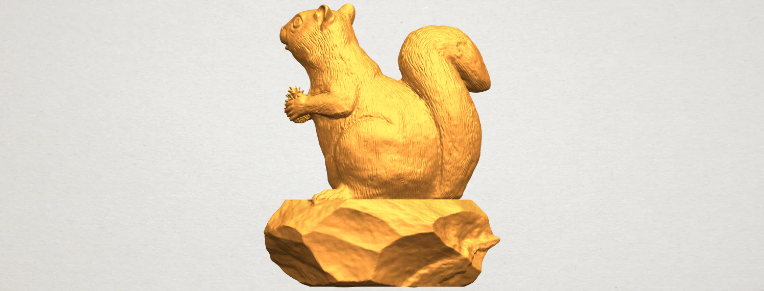 squirrel 01 3D Print Model .c4d .max .obj .3ds .fbx .stl .blend 
