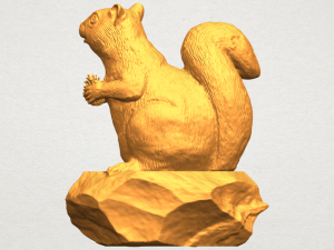 squirrel 01 Model Cetak 3D