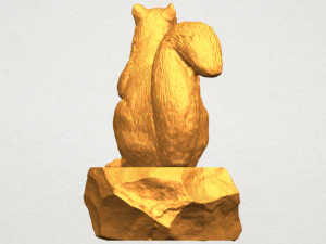 squirrel 01 3D Print Model