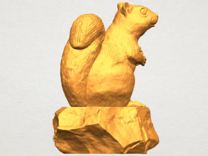 squirrel 01 3D Print Model