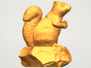 squirrel 01 3D Print Model