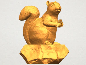 squirrel 01 3D Print Model