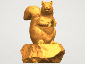 squirrel 01 3D Print Model