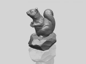 squirrel 01 3D Print Model