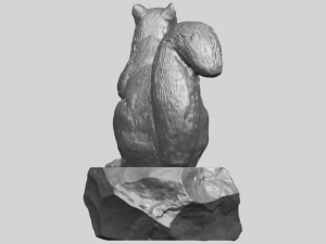 squirrel 01 3D Print Model
