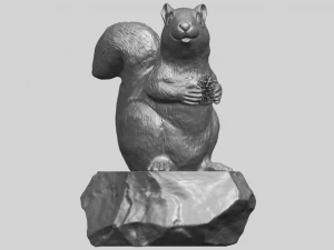 squirrel 01 3D Print Model