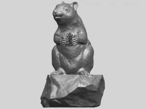 squirrel 01 3D Print Model