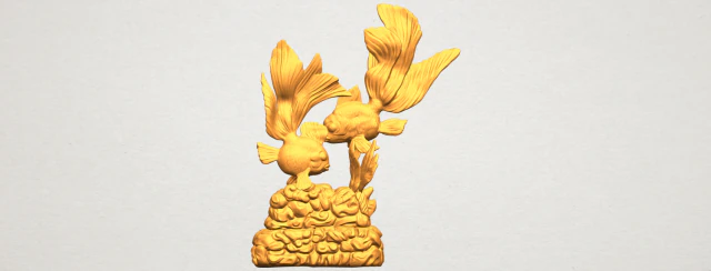 dwie ryby Model do druku 3D .c4d .max .obj .3ds .fbx .stl .blend 