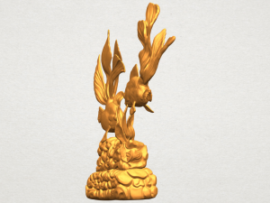 two fish 3D-printmodel
